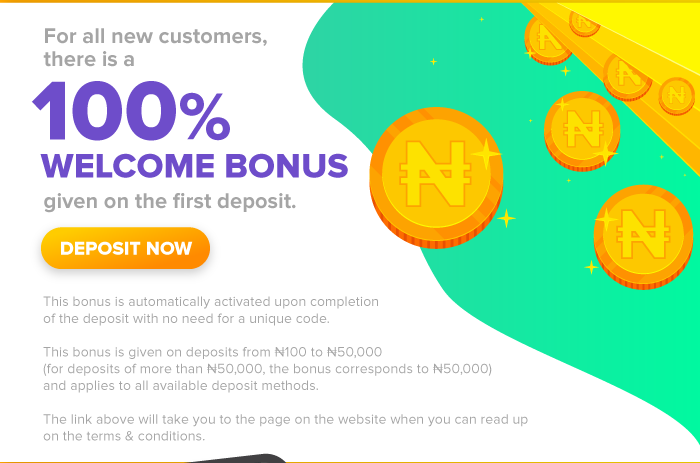 100% Welcome Bonus